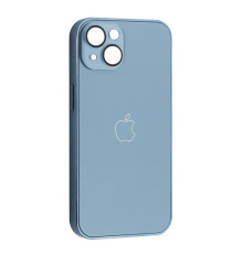 Чохол NEW GLASS MAGSAFE Case for iPhone 15 Light blue mag-200000153991051436