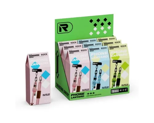 Шнурок ROCK (150см) 8mm з карабіном Multifunctional Glow in the Dark Phone Lanyard Blue mag-2000001648230152248
