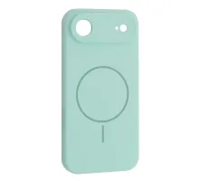 Чохол Silicone Case Full Camera Fine Ring MagSafe for iPhone 17 Air Light Cyan mag-2000001652800151984
