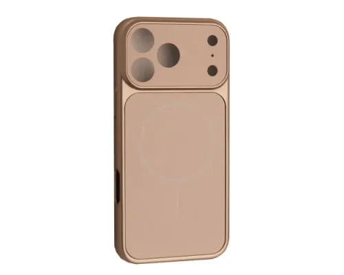 Чохол NEW AG GLASS MagSafe Case for iPhone 17 Pro Max Gold mag-2000001660515146824