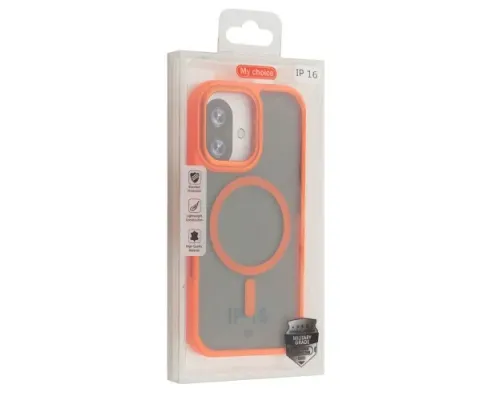 Чохол NEW MATTE MAGSAFE for iPhone 17 Pro Max Orange mag-2000001667804152392