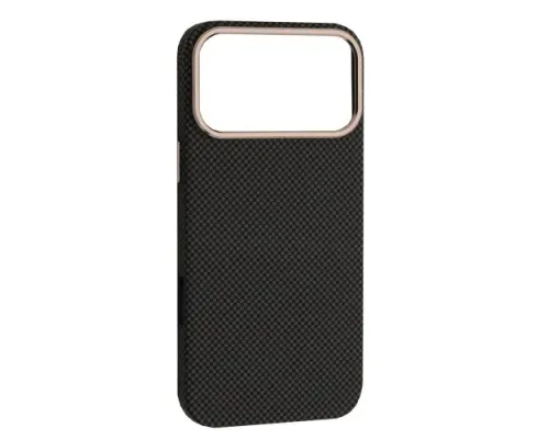Чохол PC CARBON Style MagSafe for iPhone 17 Pro Max Black grey mag-2000001669235152555