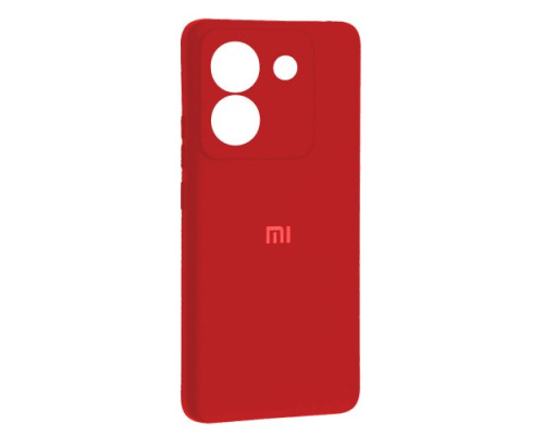 Чохол Silicone Case Full for Xiaomi Poco M7 Pro 5G Red mag-2000001605134142040
