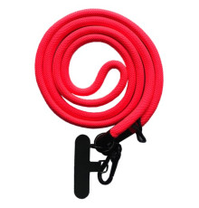 Шнурок NEW (120см) 8mm з карабіном + тримач для чохлів (універсальний) Hot pink mag-2000001605257140048