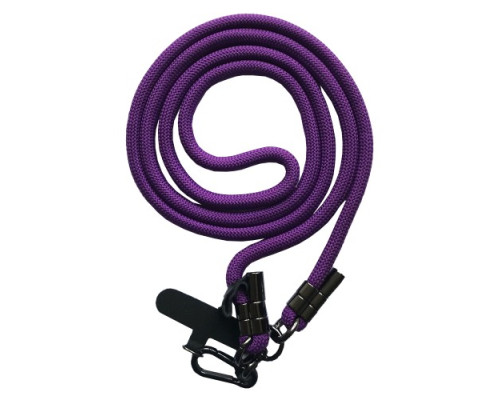 Шнурок LONG (150см) 8mm з карабіном + тримач для чохлів (універсальний) Purple mag-2000001613450140060