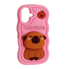 Чохол CAPYBARA for iPhone 16 Pink mag-2000001618158140868