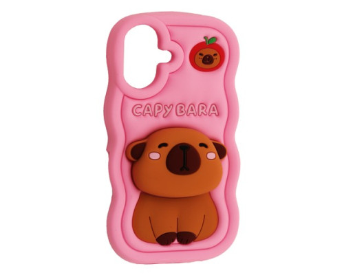 Чохол CAPYBARA for iPhone 16 Pink mag-2000001618158140868