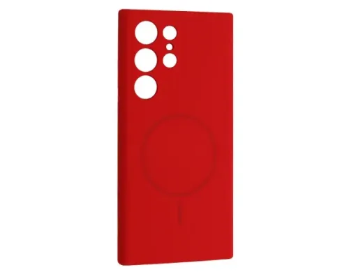 Чохол Silicone Case luxury+MagSafe for Samsung S23 Ultra Red mag-2000001625873144524