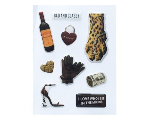 Набір наклейок 3D STICKERS Fashin style 7 mag-2000001626108142129