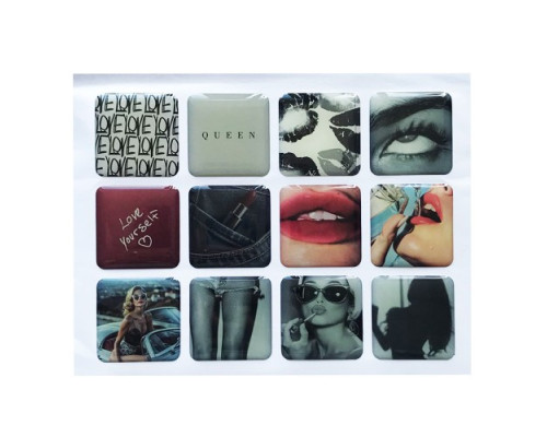 Набір наклейок 3D STICKERS Girls 1 mag-2000001626207142139