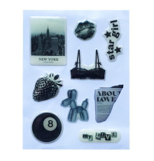 Набір наклейок 3D STICKERS Fashin style 20 mag-2000001626306142149