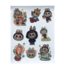 Набір наклейок 3D STICKERS Labubu 11 mag-2000001627013142448