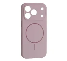 Чохол Silicone Case Full Camera Fine Ring MagSafe for iPhone 17 Pro Max Purple Lilac mag-2000001628812145250