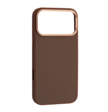 Чохол KEVLAR STYLE MagSafe for iPhone 17 Pro Max Brown mag-2000001632444143190