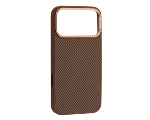 Чохол KEVLAR STYLE MagSafe for iPhone 17 Pro Max Brown mag-2000001632444143190