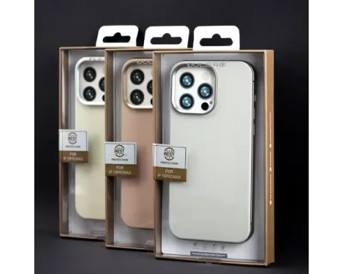 Чохол DULERO Metal Leather MagSafe Case for iPhone 15 Pro Max White mag-2000001635681143596