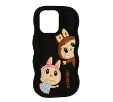 Чохол LABUBU Case for iPhone 12 Pro Max/ 13 Pro Max/ 14 Plus/ 15 Plus Black mag-2000001636831143820