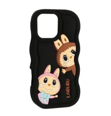 Чохол LABUBU Case for iPhone 16 Pro Black mag-2000001637135143850