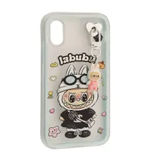 Чохол LABUBU (з брелком) for iPhone X/XS Blue mag-2000001637487143860