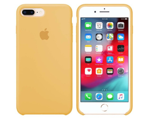 Чохол Silicone case for iPhone 7/8Plus ( 4) yellow mag-200000088885911889