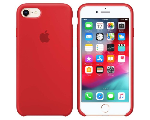 Чохол Silicone case for iPhone 7/8 (14) red mag-200000088944311948
