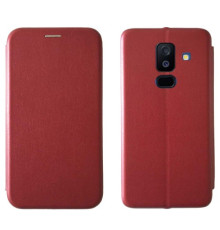 Чохол-книжка Level for Samsung A6 Plus 2018 Marsala mag-2000000892450138415