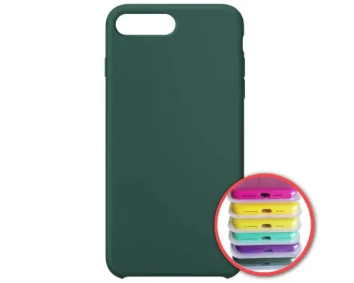 Чохол Silicone Case Full Copy for iPhone 7/8Plus (58) pine green mag-2000001085356147854