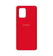 Чохол Silicone Case Full for Samsung A71 (A715) Red mag-2000001165447134589