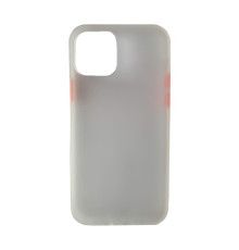 Чохол-бампер захисний Gingle Matte Case iPhone 12 /12 Pro white/red mag-20000012416465299