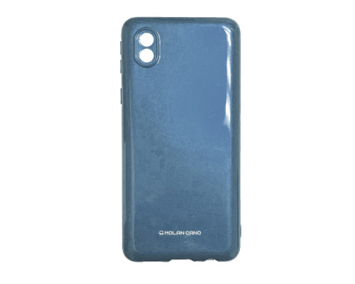 Чохол силіконовий MOLAN CANO Glossy Jelly Case Samsung A01 Core (A013) metallic blue mag-20000012556746281