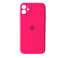 Чохол Silicone Case Full Camera Copy for iPhone 12 (47) hot pink mag-200000126640356774