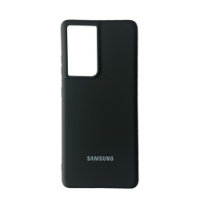 Чохол Silicone Case Full for Samsung S21 Ultra Black mag-200000128679115128