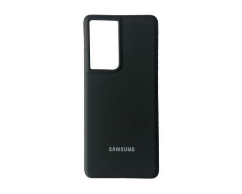 Чохол Silicone Case Full for Samsung S21 Ultra Black mag-200000128679115128