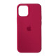 Чохол Silicone Case Full Copy for iPhone 12 Pro Max (36) rose red mag-20000012314634043