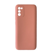 Чохол Silicone Case Camera (no logo) для Samsung A02S (A025) peach mag-2000001344194100520