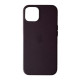 Чохол Leather Case with MagSafe for iPhone 13 Dark Cherry mag-200000135241043841