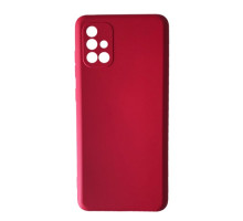 Чохол Silicone Case Camera (no logo) для Samsung A71 (A715) red mag-2000001365793101042