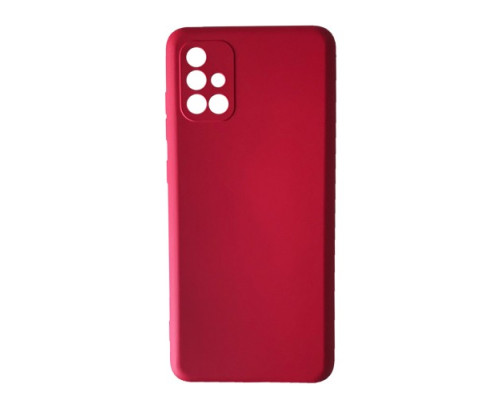 Чохол Silicone Case Camera (no logo) для Samsung A71 (A715) red mag-2000001365793101042