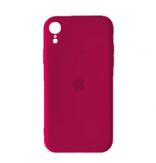 Silicone Case Full Camera Square side for iPhone XR Rose red mag-2000001396742142643