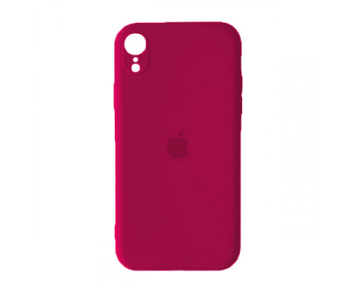 Silicone Case Full Camera Square side for iPhone XR Rose red mag-2000001396742142643