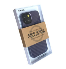 Чохол KZDOO MagSafe Noble CARBON collection for iPhone 14 Сarbon Purple mag-200000145437432763