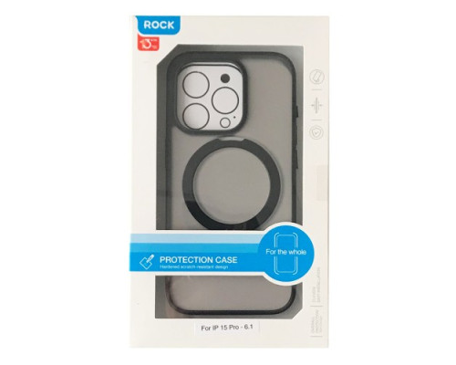 Чохол ROCK Guard with Magnetic (Foldable Magnetic Ring) for iPhone 15 ProTitanium Black mag-2000001487549104822