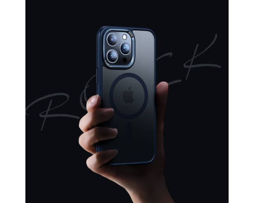 Чохол ROCK Metal-Lens Shield with Magnetic for iPhone 15 Titanium Black mag-2000001487587100149