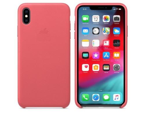 Чохол Original Leather Case for iPhone X/XS Peony pink mag-2000001406632102418