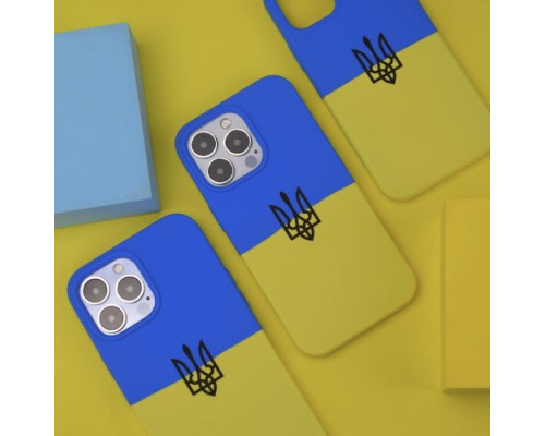 Чохол Silicone Case Full Ukraine for iPhone 13 Pro Max mag-200000141217613119