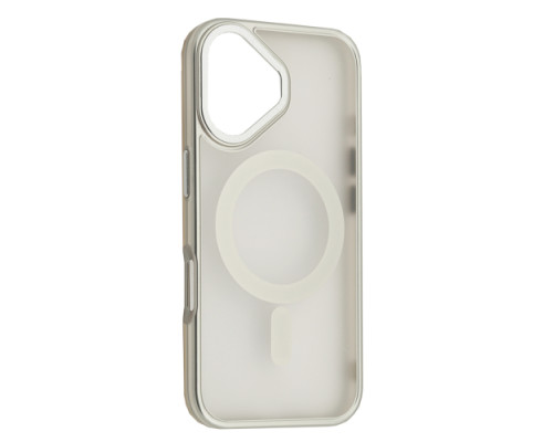 Чохол Perfect Case with MagSafe for iPhone 16 Plus titanium silver mag-2000001552711131755