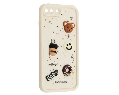 Чохол HAPPY Donut Case for iPhone 7 Plus/8 Plus White mag-2000001561928143771