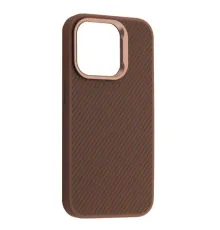Чохол KEVLAR STYLE MagSafe for iPhone 16 Pro Brown mag-2000001571118145333