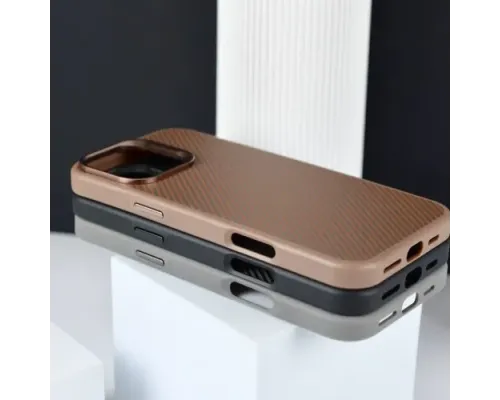 Чохол KEVLAR STYLE MagSafe for iPhone 16 Pro Brown mag-2000001571118145333