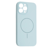 Чохол Silicone Case Full Camera Fine Ring MagSafe for iPhone 12 Pro Max New Sky Blue mag-200000158519161789